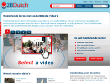 Tablet Screenshot of 2bdutch.nl
